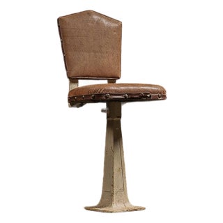 Antique Soda Fountain/Lunch Counter Stool For Sale