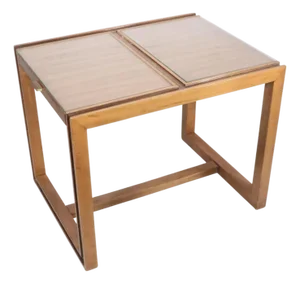 Hollywood Regency Style Side Table With Pull Out Extension Top C. 1960/70's