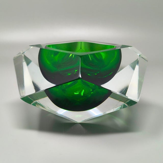 Green Grey Ashtray by Flavio Poli for Seguso, 1960s For Sale - Image 8 of 8