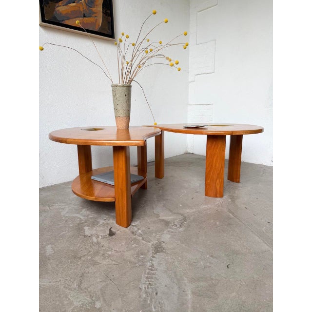 Elm Drop Coffee Tables, 1970s, Set of 2 For Sale - Image 14 of 18