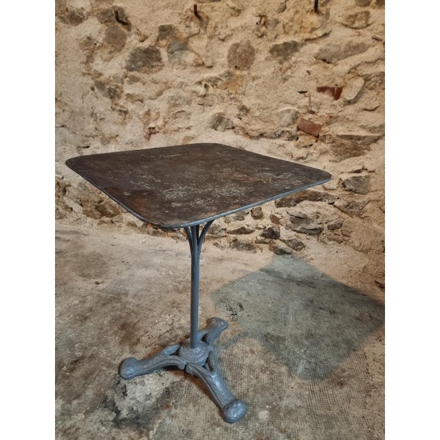 French Garden Bistro Table, 1920s For Sale - Image 11 of 11