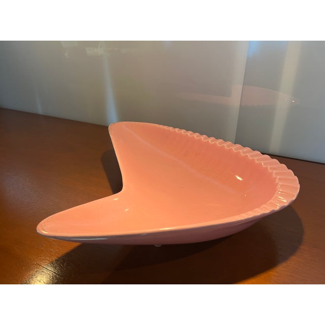 Mid-Century Modern MCM Gilner Boomerang Ceramic Ash Tray For Sale - Image 3 of 10