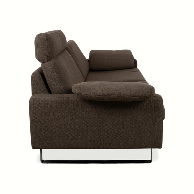 Mud Brown Fabric Conseta Two-Seater Sofa from Cor For Sale - Image 13 of 16