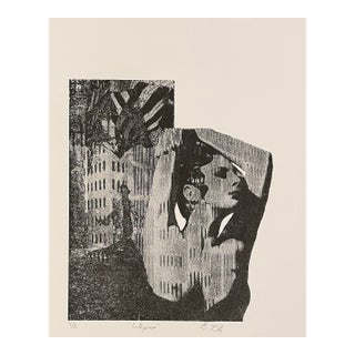 Enterprise Female Nude Lithograph by Kite For Sale