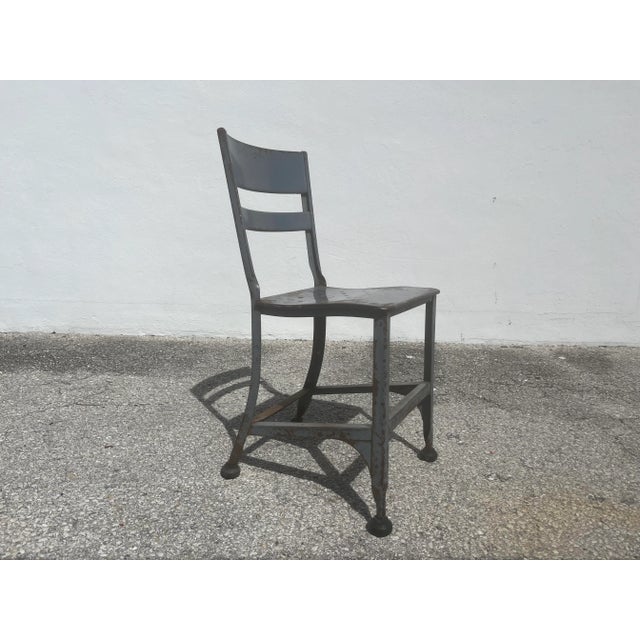 Toledo 1940s Toledo Steel Dining Chair, Industrial, Usa - Set of 6 For Sale - Image 4 of 12