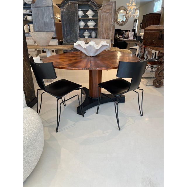 Wood 19th Century French Art Nouveau Cross Section Walnut Table For Sale - Image 7 of 8