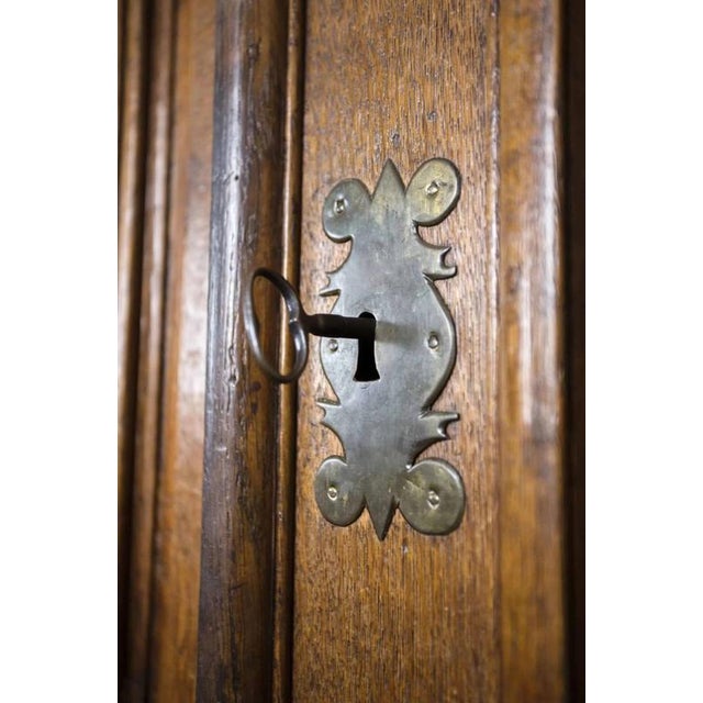 Wood 19th Century Castle Oak Cabinet For Sale - Image 7 of 16