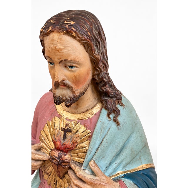 Puccini, Sacred Heart of Jesus, 1900, Plaster For Sale - Image 6 of 12