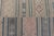 Mid 20th Century Large Vintage Paneled Kilim Flat-Weave in Blue, Pink, Taupe, Gray, Light Brown For Sale - Image 5 of 13