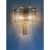 A pair of contemporary“tronchi” wall sconce. two levels of light- blue, trasparent and grey “tronchi” murano glass hand-...