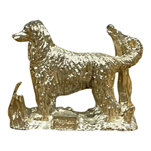 Vintage Cast Metal Afghan Hound