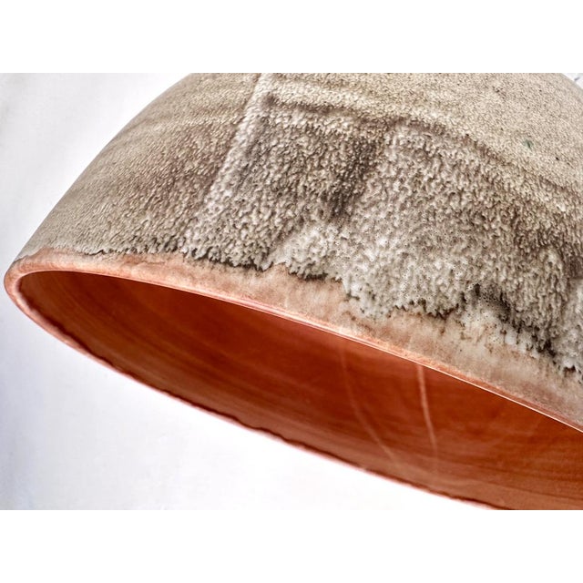 Large Brutalist Studio Ceramic Art Hanging Lamp with Cascading Ceramic Spheres attributed to Bücking-Börnsen, Germany, 1960s For Sale - Image 13 of 18