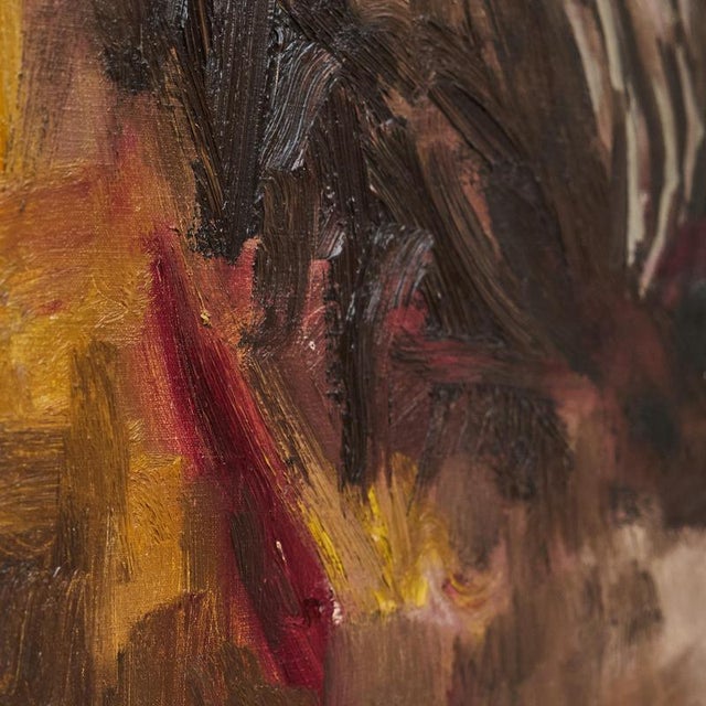 Joseph 'Zef' Clement, Large Expressionistic Nude, Oil on Canvas, 1976 For Sale - Image 8 of 10