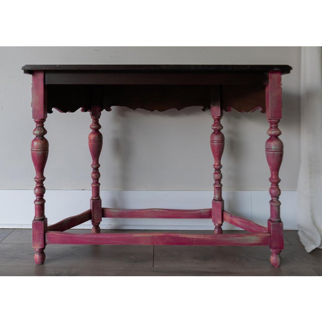 Antique Console Table With Ornate Carved Details For Sale - Image 16 of 16