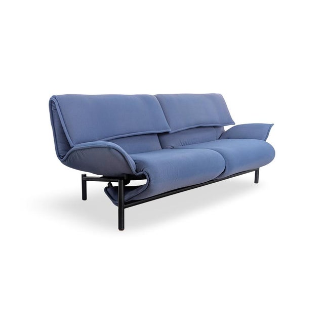 Mid-Century Modern Blue Veranda Sofa by Vico Magistretti for Cassina For Sale - Image 3 of 17