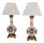 Antique Neo-Renaissance Italian Majolica Porcelain Table Lamps, 1880, Set of 2 For Sale