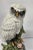 Contemporary Vintage White Porcelain Owl by Ronzan From Italy ,Signed. For Sale - Image 3 of 12