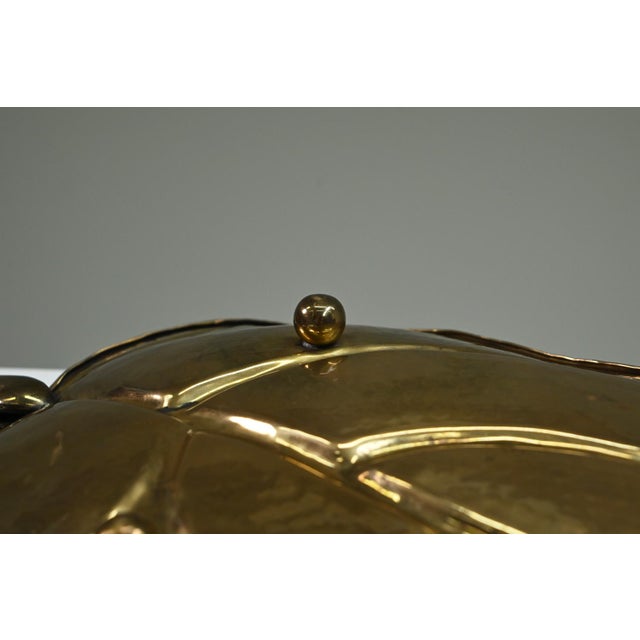 Brass Leaf Fruit Bowl, Europe, 1970s For Sale - Image 9 of 10