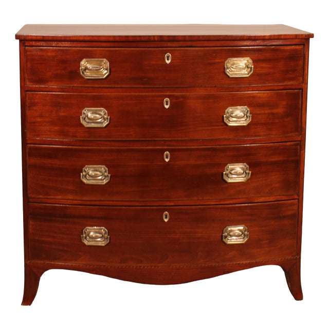 Bombé Chest of Drawers in Mahogany, 1800s For Sale