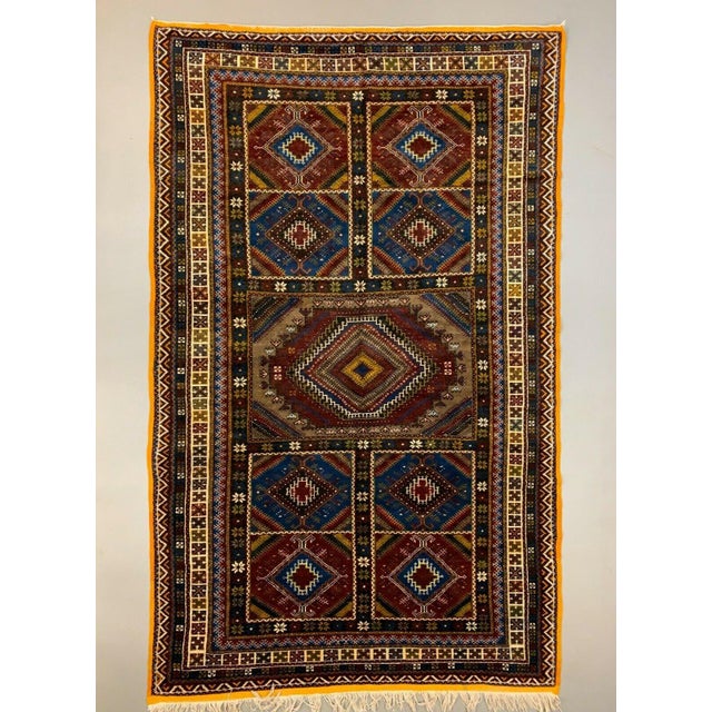 Large Vintage Moroccan Tazenacht Berber Atlas Tribal Rug, 1960s For Sale - Image 10 of 10