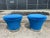 Pierre Paulin Pair of Pierre Paulin Attributed Mushroom Ottomans For Sale - Image 4 of 8