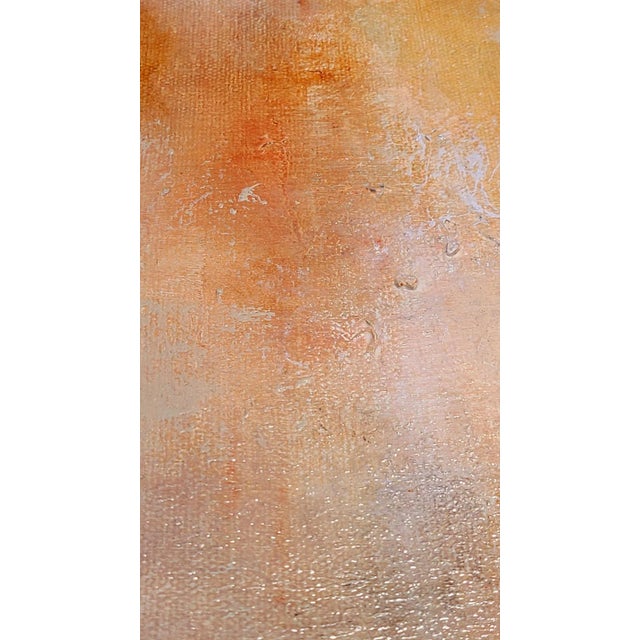 Original Abstract Canvas Art Painting Warm Colors For Sale - Image 4 of 6