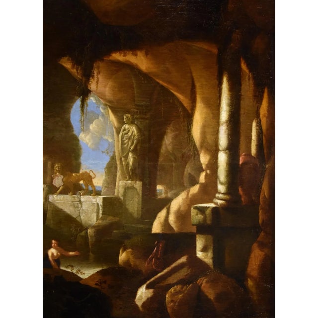 17th Century Jacques Muller, Diana and Nymphs, 1660, Oil on Panel, Framed For Sale - Image 5 of 15