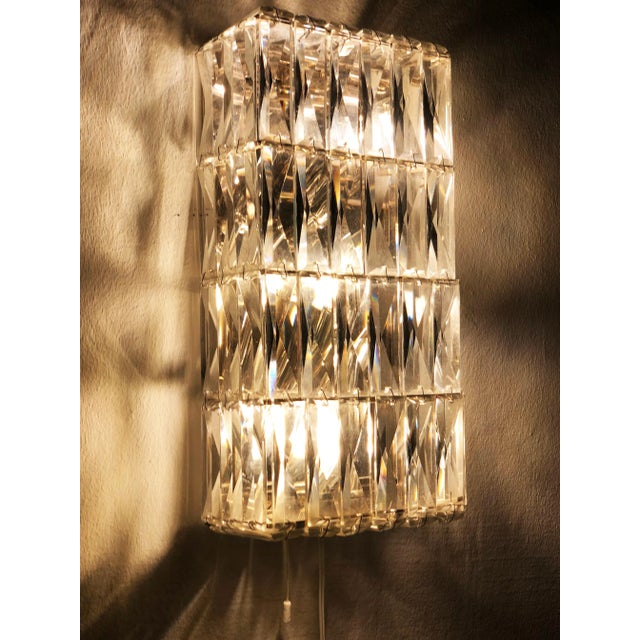 1960s Austrian Crystal Sconces by Bakalowits & Söhne, 1960s, Set of 2 For Sale - Image 5 of 14
