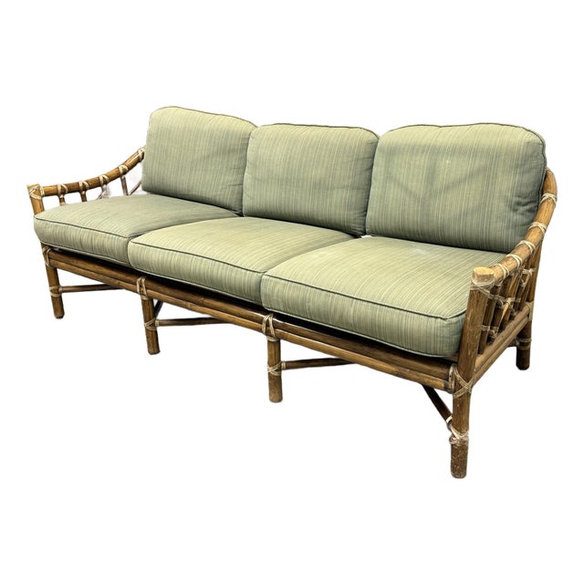McGuire Furniture Bamboo Sofa, Vintage For Sale