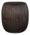 Modern Fluted Bronze Donut Planter For Sale