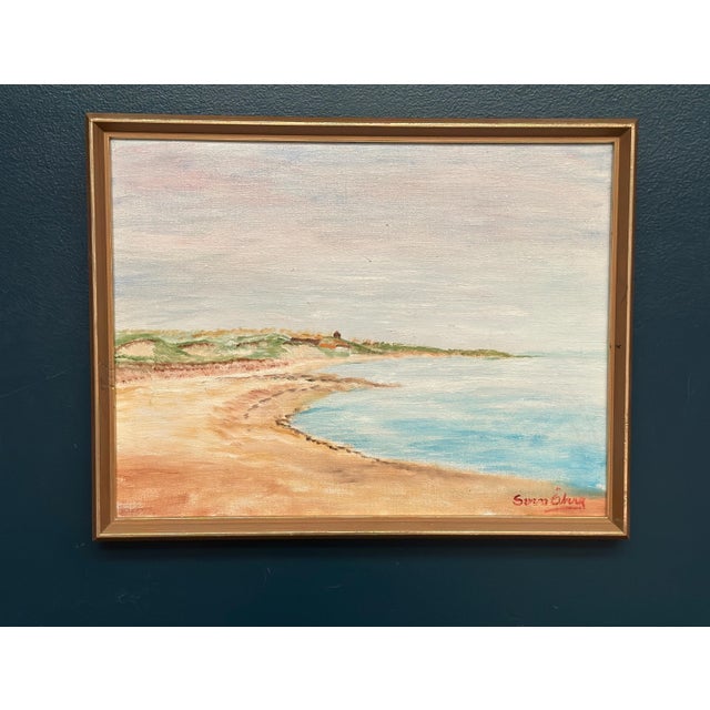 Svan Öberg, Coast, 1960s, Oil Painting on Canvas, Framed For Sale - Image 13 of 13