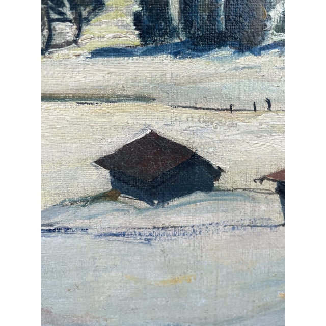 Harald Tillberg, Snowy Alpine Landscape, Oil on Canvas For Sale - Image 9 of 18