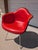 1970s Pair of Red Eames Herman Miller Padded Arm Shell Chairs For Sale - Image 9 of 16