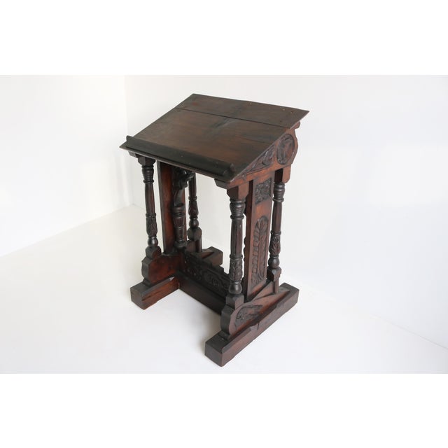 Antique 19th Century Gothic Revival Oak Lectern Book Stand A magnificent and rare example of Gothic Revival craftsmanship...