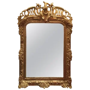 Louis XV Style Giltwood Overmantel Mirror, Early 19th Century