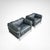 LC3 Down Cushions Y Leather Armchairs by Le Corbusier for Cassina, 1990s, Set of 2 For Sale - Image 9 of 11