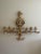 Large Mid 20th Century Italian Gilt Tole Candelabra Style Sconce With Crystals For Sale - Image 17 of 17