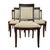 Dimensions: H 36.5” x W 19” x D 18.5” x SH 20” Set of 6 Vintage French dining chairs with original beige fabric seats and...