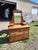 Antique 1900's Edwardian Walnut Dressing Table With Hinged Mirror For Sale - Image 10 of 10