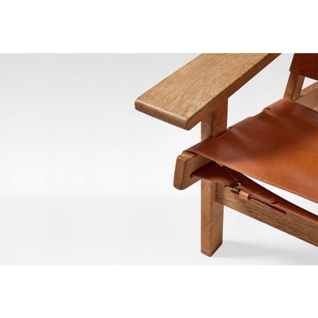 Cognac Leather Model 168 Hunters Lounge Chairs by Kurt Østervig for K.P. Møbler, Denmark, 1960s, Set of 2 For Sale - Image 3 of 5