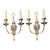 1900s Caldwell Silver Plated Sconces 2 Lights For Sale