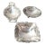 1960s Silverplated Footed Trinket Holders- Set of 3 For Sale