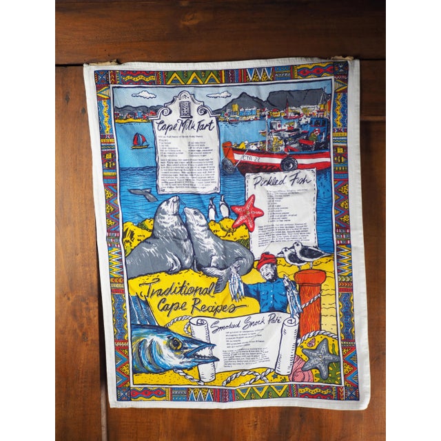 Vintage Cape Town Kitchen Linen Traditional Recipes With Wax Pattern For Sale - Image 4 of 11