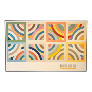 Vintage Oversized Frank Stella Exhibition Poster