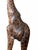 Late 20th Century Late 20th Century Large Hand-Carved Wooden Giraffe Sculpture, 85” Tall For Sale - Image 5 of 12