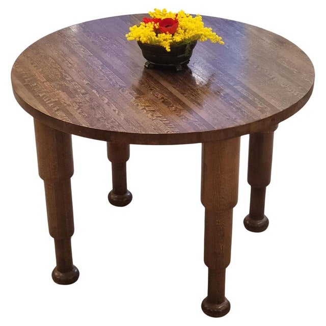 Wood Vintage Art Deco Table, 1930s For Sale - Image 7 of 7