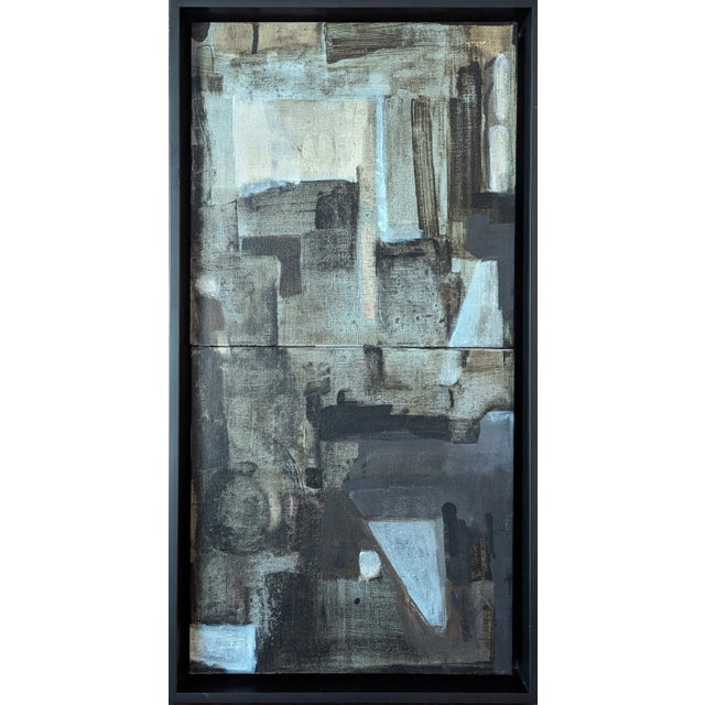 Original Framed Diptych by Anne S Abueva For Sale