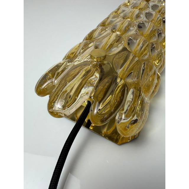 Wall Lamp in Glass and Brass by Carl Fagerlund for Orrefors For Sale - Image 6 of 11