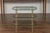 Mid 20th Century Mid 20th Century Brass Three-Tiered Table with Glass Shelves and Foliage Motifs For Sale - Image 5 of 12