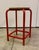 Vintage Industrial Danish Stool Red Metal Stool For Sale In New York - Image 6 of 9